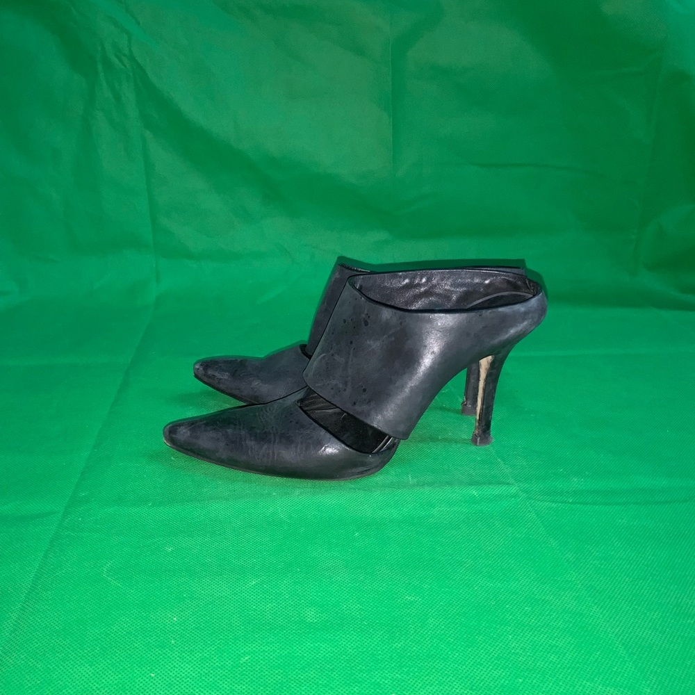 Alexander Wang Black Leather Sandals Sz 37